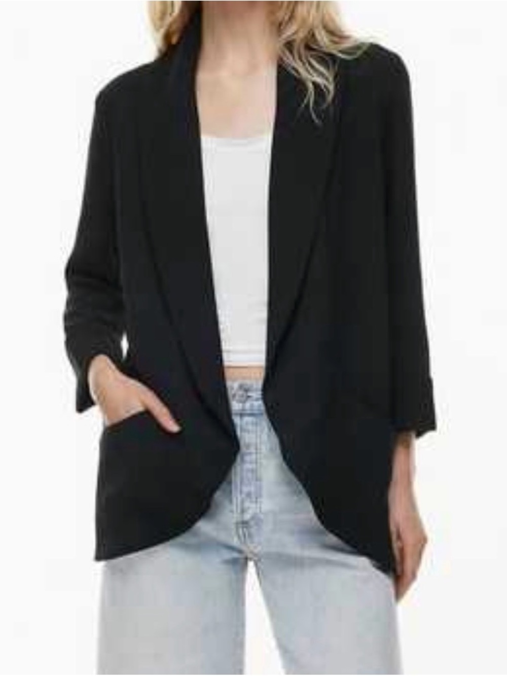 Aritzia Wilfred Black Chevalier Blazer